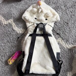 Luv Betsey Johnson unicorn hooded backpack